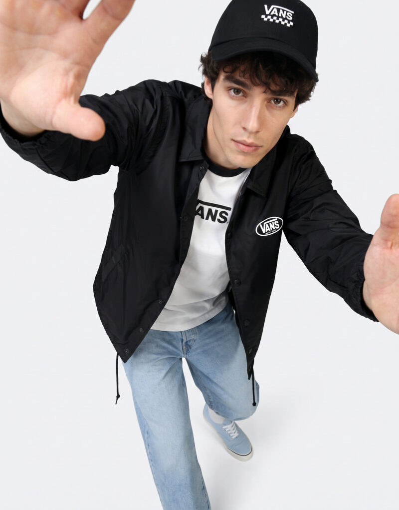 Vans TORREY NYLON COACHES JACKET2.0 Nero Giubbotto Uomo - 5