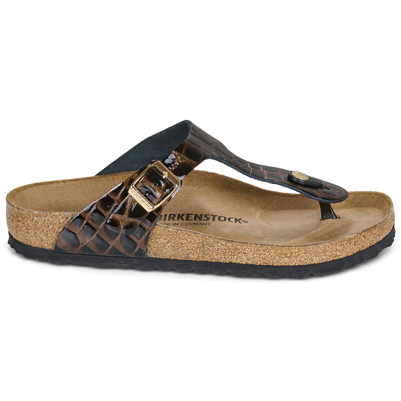 BIRKENSTOCK Gizeh Pelle / Animal / Black / Regular Nero Ciabatta Donna - 2