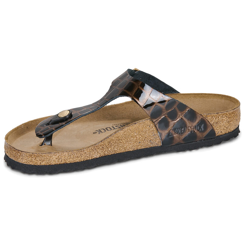 BIRKENSTOCK Gizeh Pelle / Animal / Black / Regular Nero Ciabatta Donna - 4