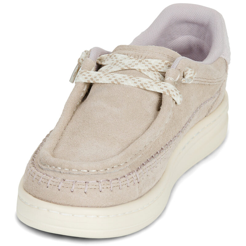 HEYDUDE Harper Moc Crafted Suede Beige Slip on Donna - 3