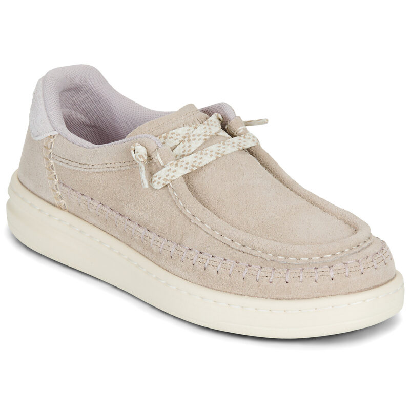 HEYDUDE Harper Moc Crafted Suede Beige Slip on Donna - 1