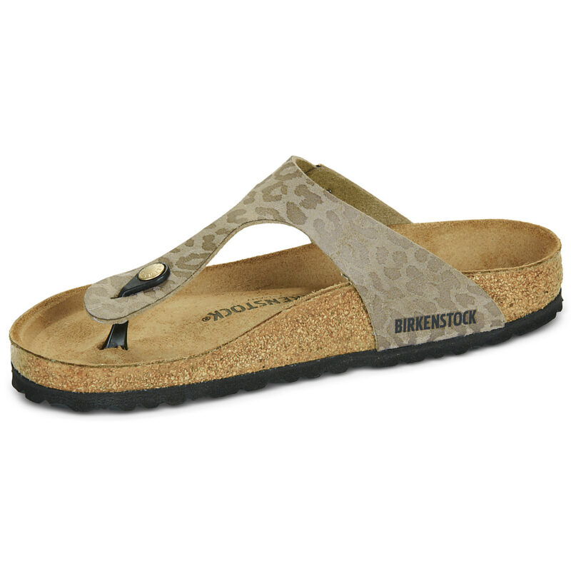 BIRKENSTOCK Gizeh Print / Leo / Grigio / Taupe / Regular Beige Infradito Donna - 4