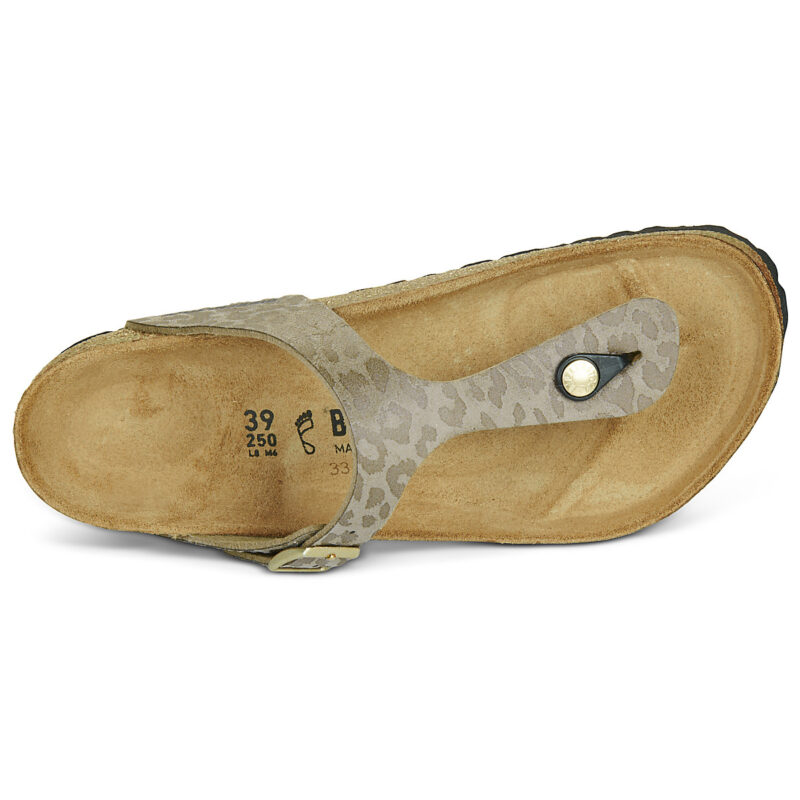 BIRKENSTOCK Gizeh Print / Leo / Grigio / Taupe / Regular Beige Infradito Donna - 6