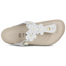BIRKENSTOCK Gizeh Smooth / Pelle / Fiore / White / Regular Bianco Infradito Donna - 6