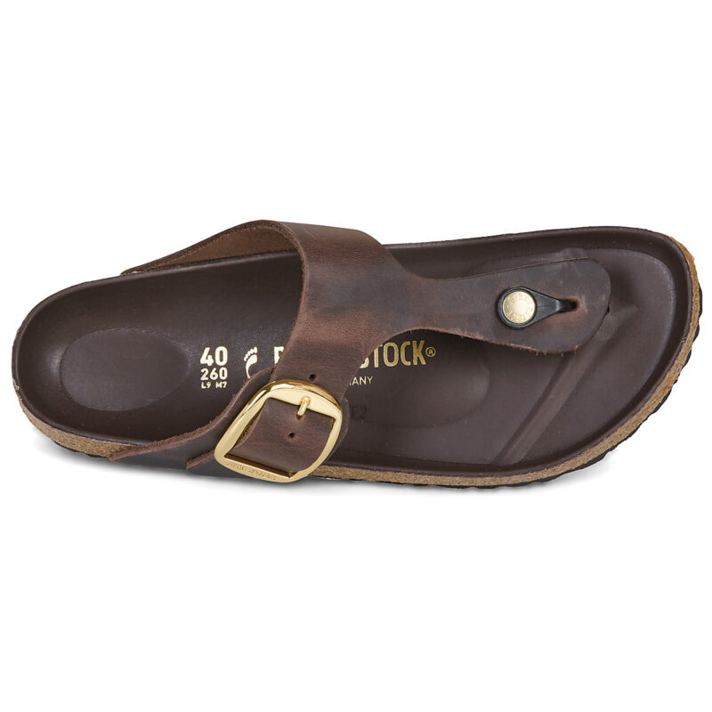BIRKENSTOCK Gizeh Big Buckle Oiled / Pelle / Regular Marrone Infradito Donna - 6