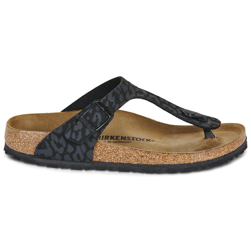 BIRKENSTOCK Gizeh Print / Leo / Black / Stretto Nero Infradito Donna - 2