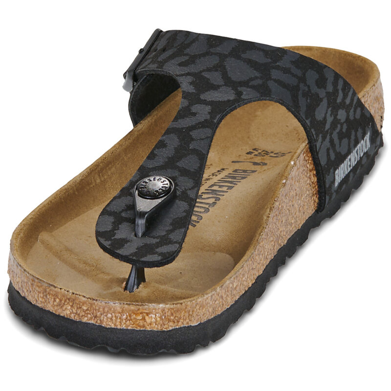 BIRKENSTOCK Gizeh Print / Leo / Black / Stretto Nero Infradito Donna - 3
