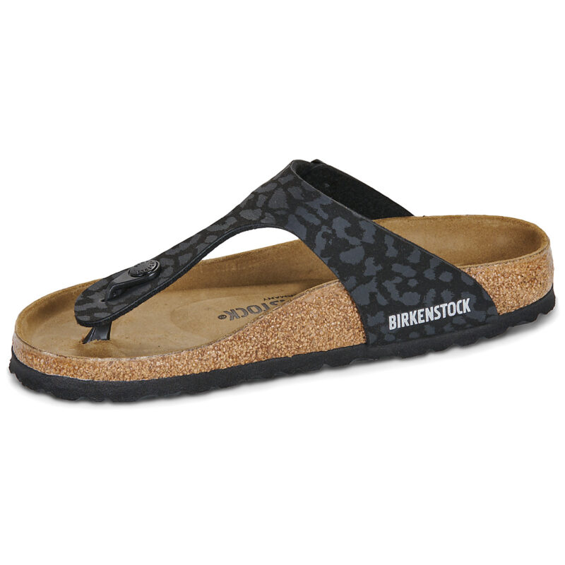 BIRKENSTOCK Gizeh Print / Leo / Black / Stretto Nero Infradito Donna - 4