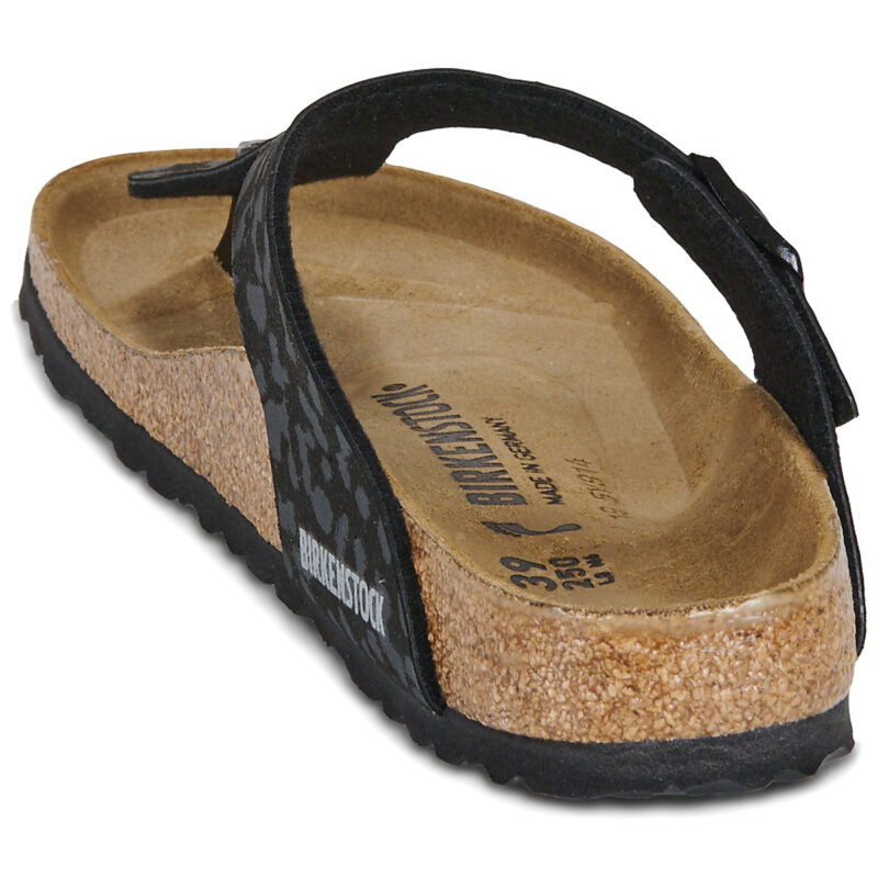 BIRKENSTOCK Gizeh Print / Leo / Black / Stretto Nero Infradito Donna - 5