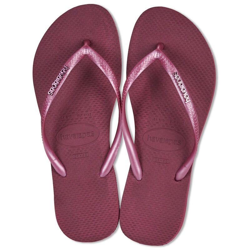 Havaianas SLIM LOGO METALLIC Rosso Infradito Donna - 6