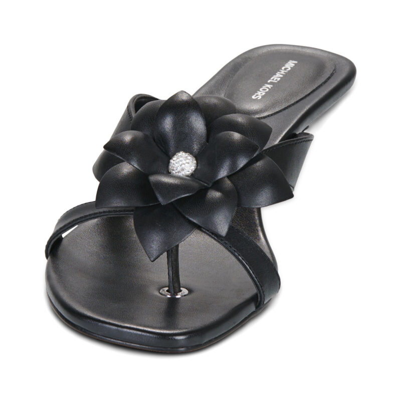 MICHAEL Michael Kors JACIE KITTEN SANDAL Nero Ciabatta Donna - 3