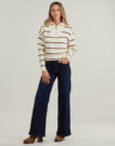 Jeans Flare Levis 318 SHAPING WIDE LEG Blu Jeans Flare Donna - 3