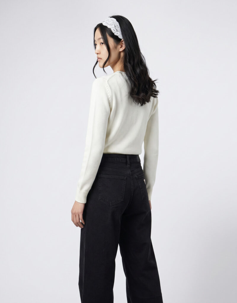 Jeans Flare Guess G11 WIDE LEG Nero Jeans Flare Donna - 5