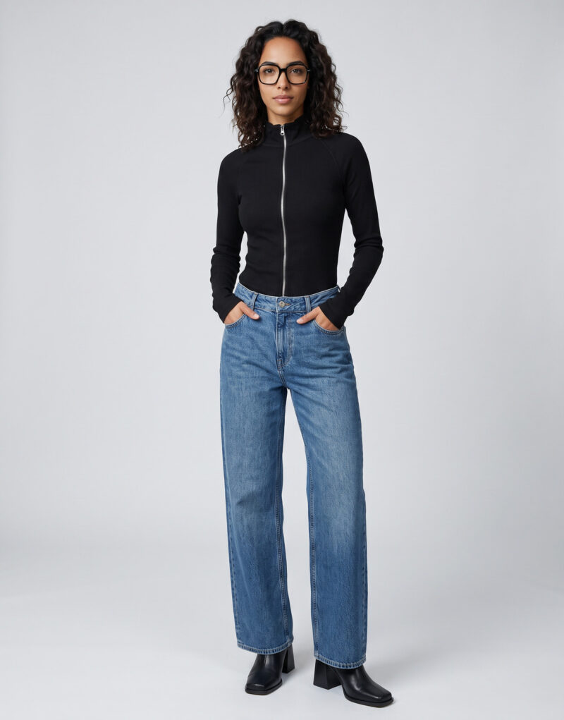 Jeans Flare G-Star Raw JUDEE LOOSE Blu Jeans Flare Donna - 2