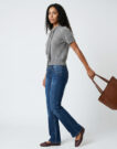 Jeans Slim Pepe jeans SLIM JEANS LW VENUS Marine Jeans Slim Donna - 3