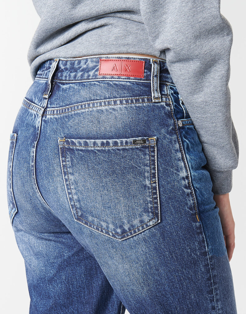 Jeans boyfriend Armani Exchange 6GYJ16-Y2MHZ-1502 Blu Jeans boyfriend Donna - 5
