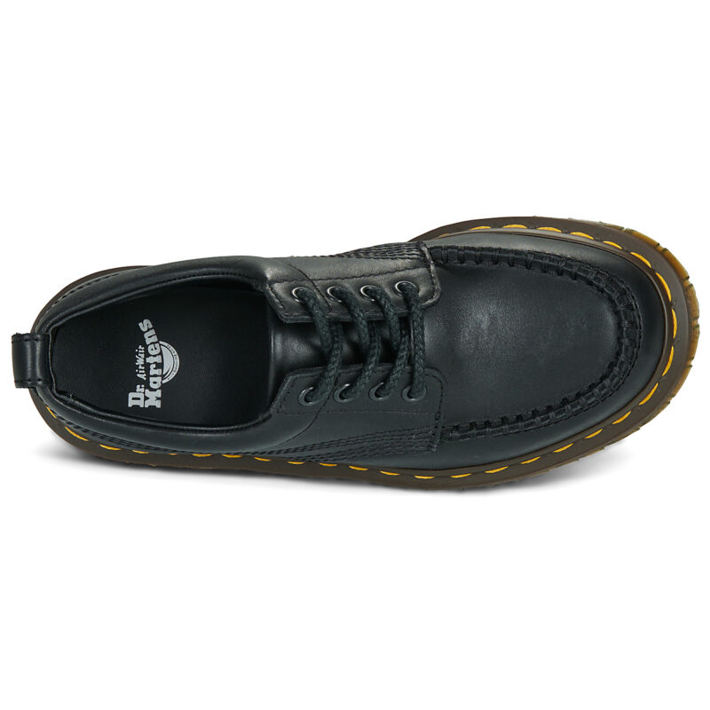 Dr. Martens LOWELL BLACK CRAZY HORSE Nero Derby Donna - 6