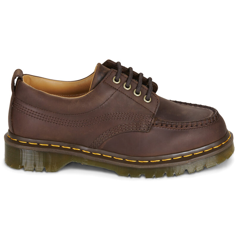Dr. Martens LOWELL DARK BROWN CRAZY HORSE Marrone Derby Donna - 2