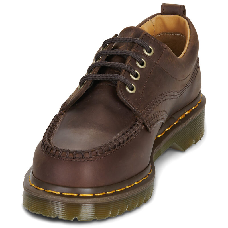 Dr. Martens LOWELL DARK BROWN CRAZY HORSE Marrone Derby Donna - 3