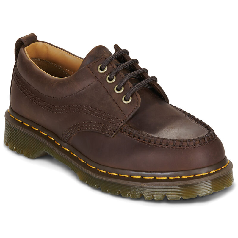 Dr. Martens LOWELL DARK BROWN CRAZY HORSE Marrone Derby Donna - 1