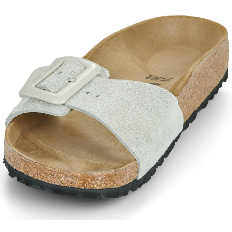 BIRKENSTOCK Madrid Suede / Pelle / Oyster / Stretto Beige Ciabatta Donna - 3