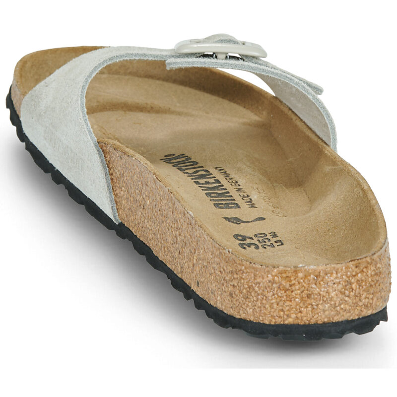 BIRKENSTOCK Madrid Suede / Pelle / Oyster / Stretto Beige Ciabatta Donna - 5