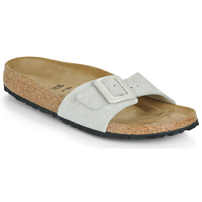 BIRKENSTOCK Madrid Suede / Pelle / Oyster / Stretto Beige Ciabatta Donna - 1