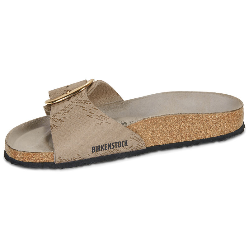 BIRKENSTOCK Madrid Big Buckle Print / Python / Grigio / Taupe / Stretto Beige Ciabatta Donna - 4