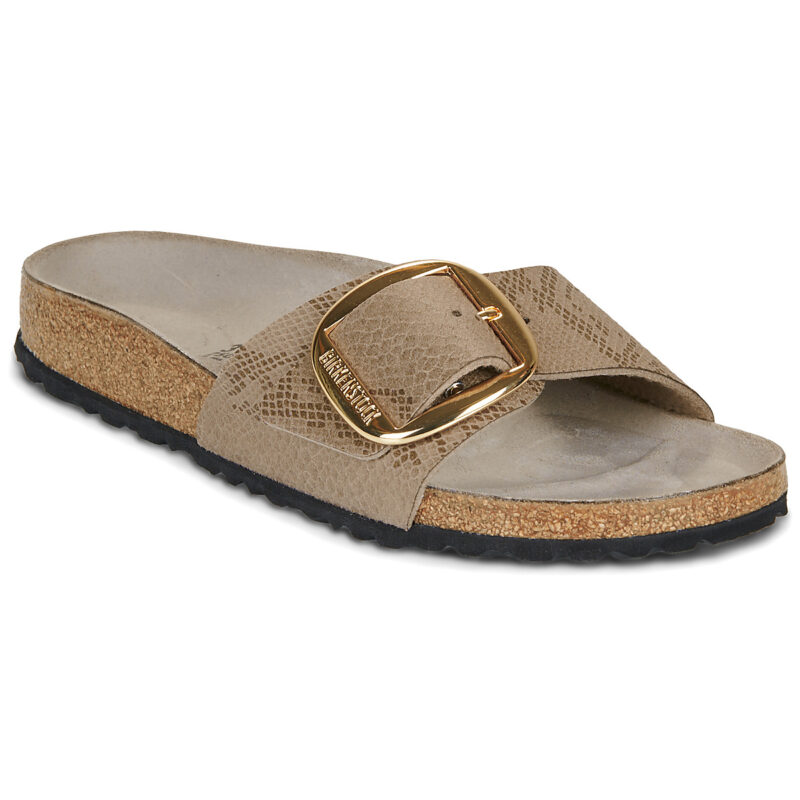 BIRKENSTOCK Madrid Big Buckle Print / Python / Grigio / Taupe / Stretto Beige Ciabatta Donna - 1