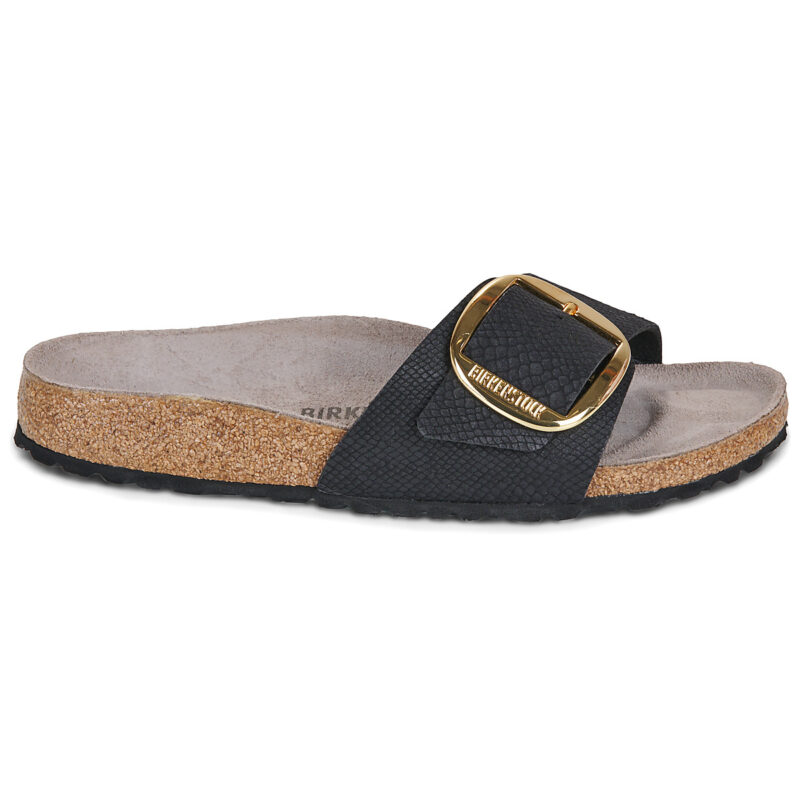 BIRKENSTOCK Madrid Big Buckle Print / Python / Black / Stretto Nero Ciabatta Donna - 2