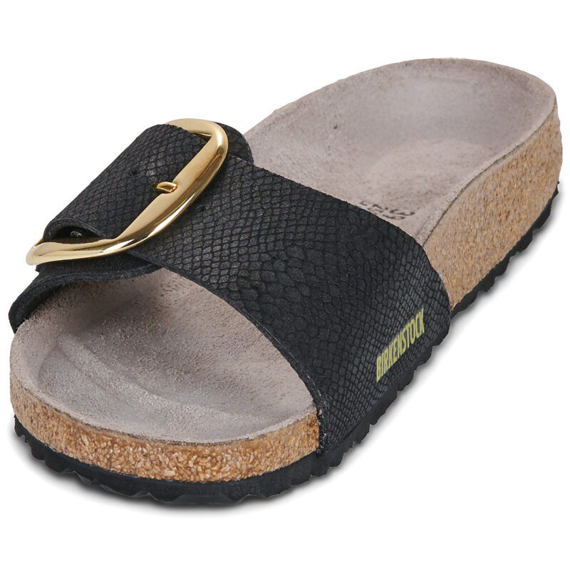 BIRKENSTOCK Madrid Big Buckle Print / Python / Black / Stretto Nero Ciabatta Donna - 3