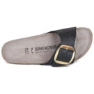 BIRKENSTOCK Madrid Big Buckle Print / Python / Black / Stretto Nero Ciabatta Donna - 6