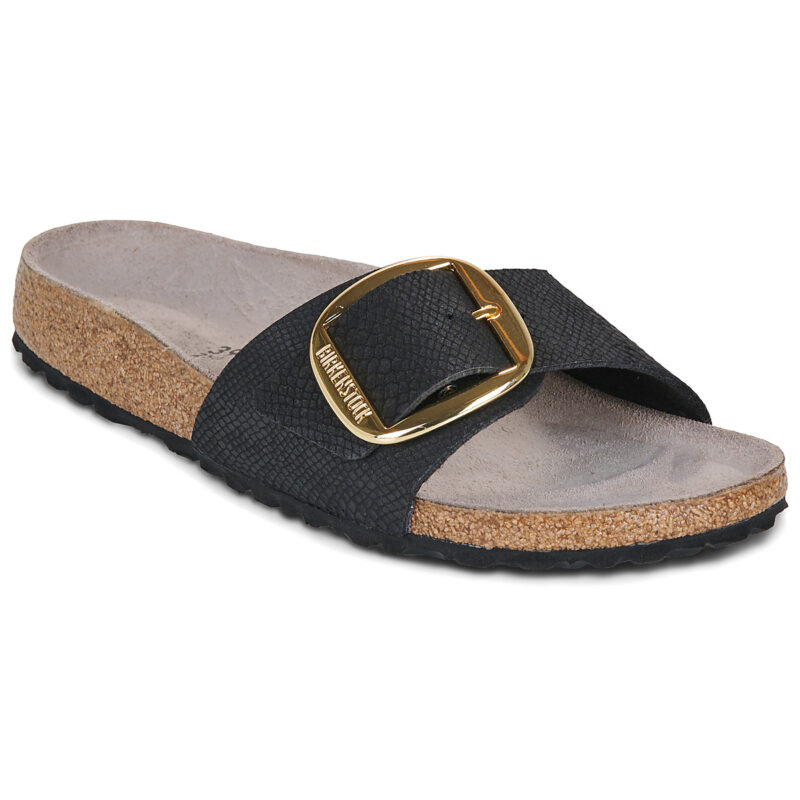 BIRKENSTOCK Madrid Big Buckle Print / Python / Black / Stretto Nero Ciabatta Donna - 1