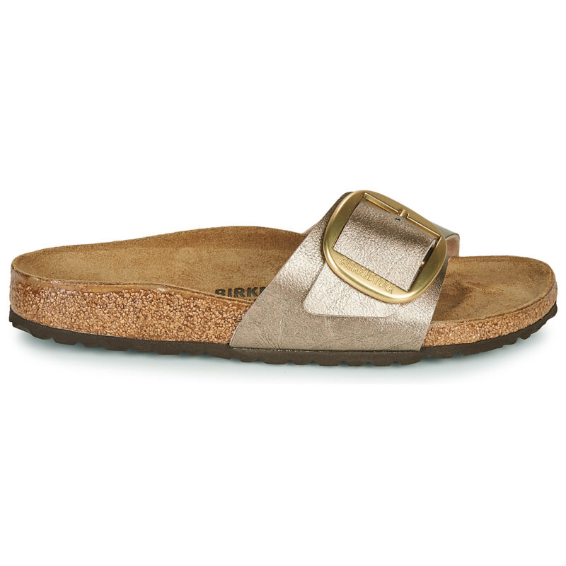 BIRKENSTOCK Madrid Big Buckle Birko-flor / Taupe / Stretto Oro Ciabatta Donna - 2