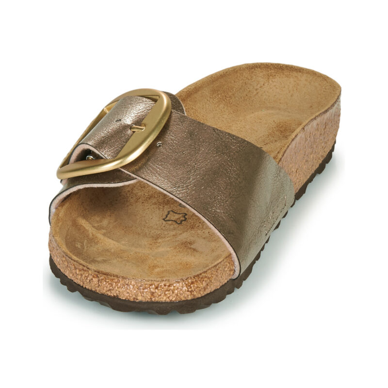 BIRKENSTOCK Madrid Big Buckle Birko-flor / Taupe / Stretto Oro Ciabatta Donna - 3