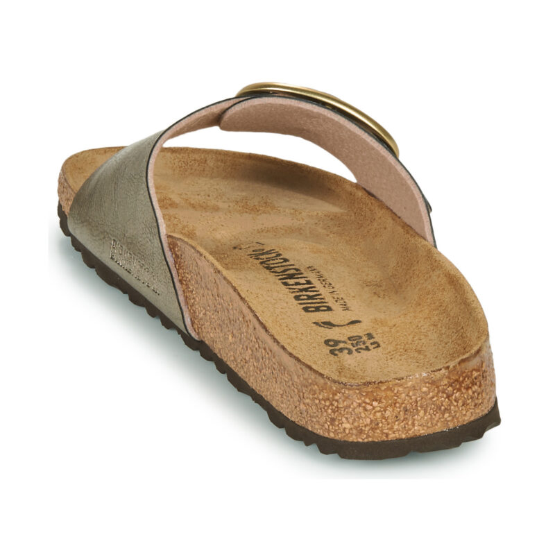 BIRKENSTOCK Madrid Big Buckle Birko-flor / Taupe / Stretto Oro Ciabatta Donna - 5