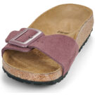 BIRKENSTOCK Madrid Suede / Pelle / Pepper / Stretto Bordeaux Ciabatta Donna - 3