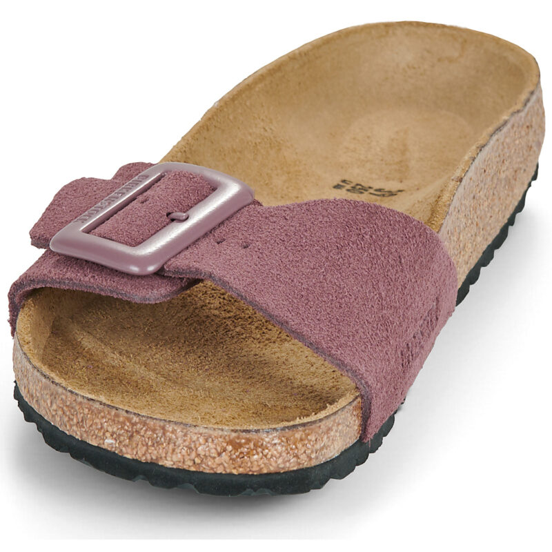 BIRKENSTOCK Madrid Suede / Pelle / Pepper / Stretto Bordeaux Ciabatta Donna - 3