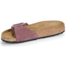 BIRKENSTOCK Madrid Suede / Pelle / Pepper / Stretto Bordeaux Ciabatta Donna - 4