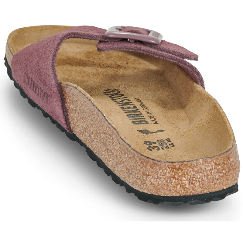 BIRKENSTOCK Madrid Suede / Pelle / Pepper / Stretto Bordeaux Ciabatta Donna - 5