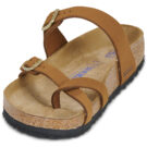 BIRKENSTOCK Mayari Nubuck / Mink / Regular Marrone Ciabatta Donna - 3