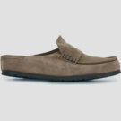 BIRKENSTOCK Naples Suede / Grigio / Stretto Marrone Zoccoli Donna - 1