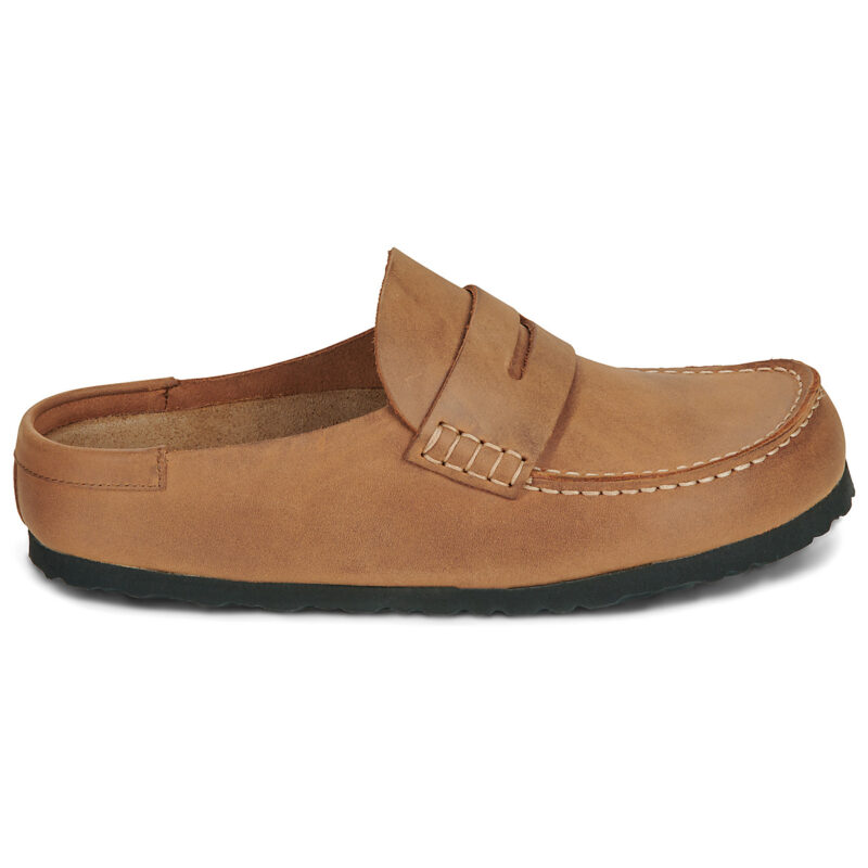 BIRKENSTOCK Naples Pelle / Huilé / Cognac / Stretto Rosa Zoccoli Donna - 2