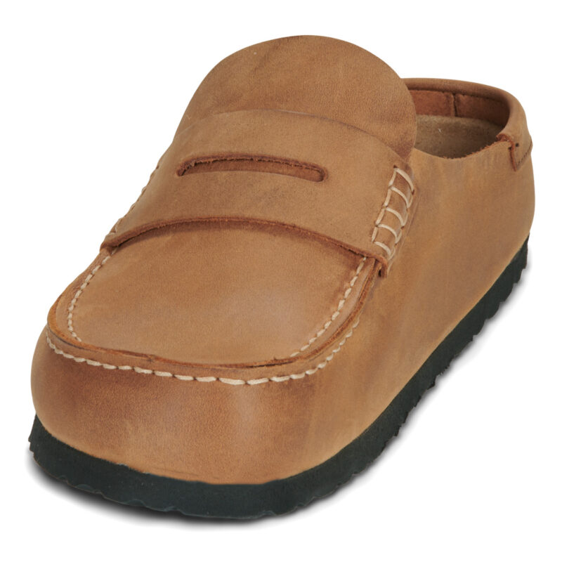 BIRKENSTOCK Naples Pelle / Huilé / Cognac / Stretto Rosa Zoccoli Donna - 3