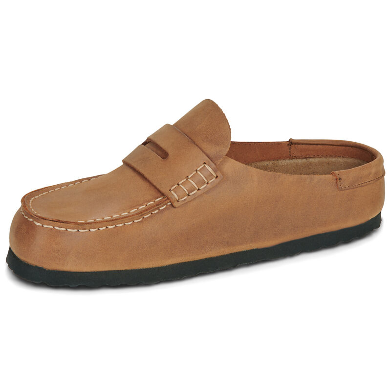BIRKENSTOCK Naples Pelle / Huilé / Cognac / Stretto Rosa Zoccoli Donna - 4