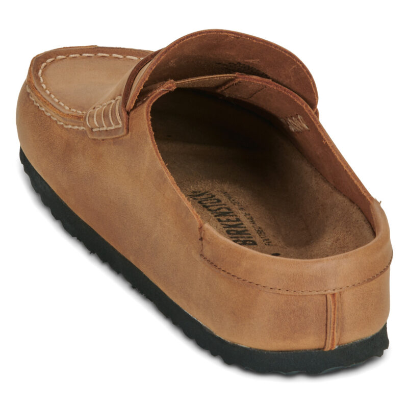 BIRKENSTOCK Naples Pelle / Huilé / Cognac / Stretto Rosa Zoccoli Donna - 5