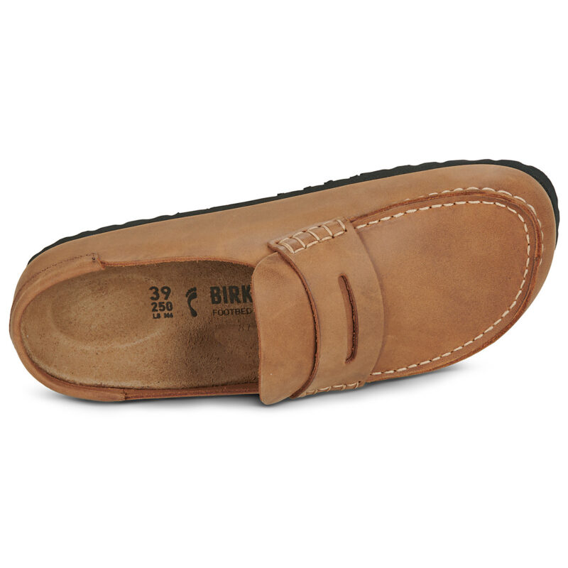 BIRKENSTOCK Naples Pelle / Huilé / Cognac / Stretto Rosa Zoccoli Donna - 6