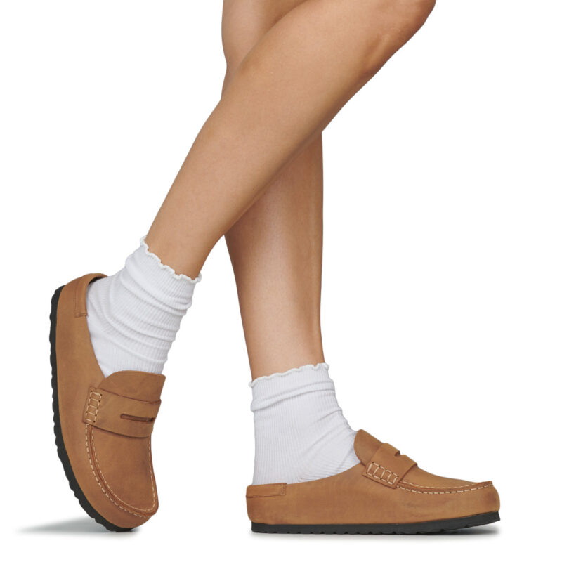 BIRKENSTOCK Naples Pelle / Huilé / Cognac / Stretto Rosa Zoccoli Donna - 8
