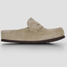 BIRKENSTOCK Naples Wrapped Suede / Taupe / Regular Beige Zoccoli Donna - 1