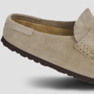 BIRKENSTOCK Naples Wrapped Suede / Taupe / Regular Beige Zoccoli Donna - 4